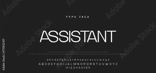 Abstract minimal modern alphabet fonts. Typography technology electronic digital music future creative font. vector illustration.