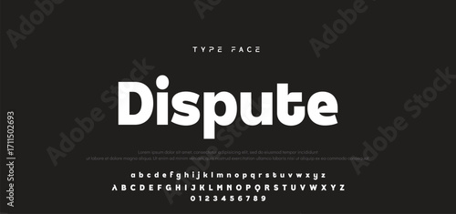 Abstract minimal modern alphabet fonts. Typography technology electronic digital music future creative font. vector illustration.