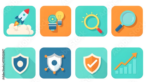 dental icons set