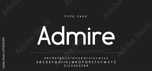 Abstract minimal modern alphabet fonts. Typography technology electronic digital music future creative font. vector illustration.