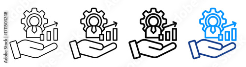 Sales Support Icon Different Style Outline Collection Set