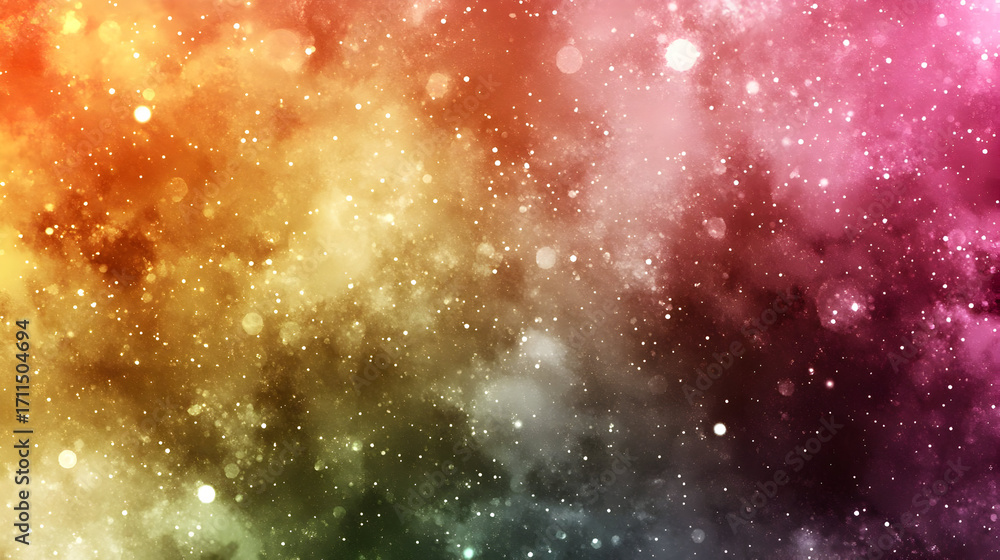 Fototapeta premium Cosmic Nebula Abstract Background Illustration