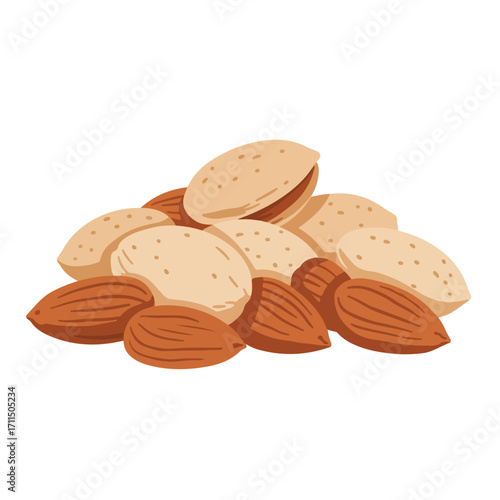 Almond pile