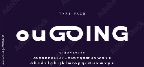 modern font alphabet. stylish fonts style. Typography custom logotype fonts.