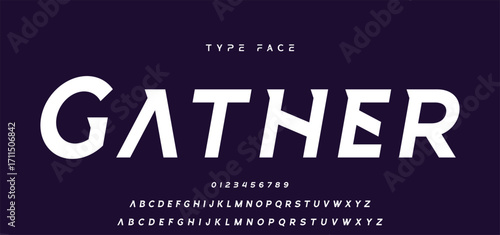 modern font alphabet. stylish fonts style. Typography custom logotype fonts.