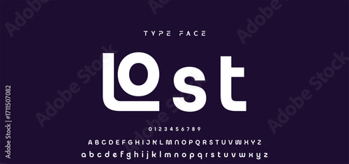 modern font alphabet. stylish fonts style. Typography custom logotype fonts.