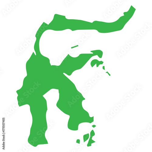 Map of Sulawesi, Indonesia