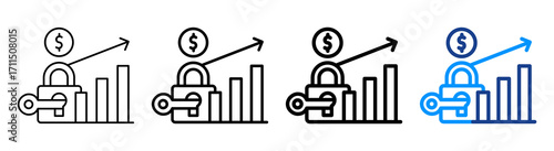 Market Access Icon Different Style Outline Collection Set