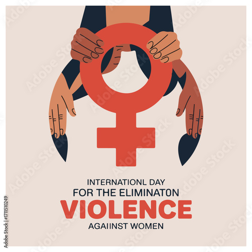 International Day Elimination Violence Against Women Awareness Campaign Design