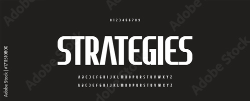 Modern Bold Font. Regular Italic and Number Typography urban style alphabet fonts for fashion, sport, technology, digital, movie, logo design, vector illustration.