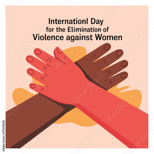 International Day Elimination Violence Against Women Awareness Campaign Design