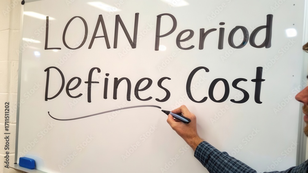 Obraz premium Understanding Loan Period and Its Impact on Financial Costs in Personal Finance and Budget Planning