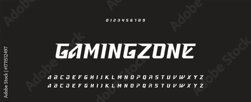 Modern Bold Font. Regular Italic and Number Typography urban style alphabet fonts for fashion, sport, technology, digital, movie, logo design, vector illustration.