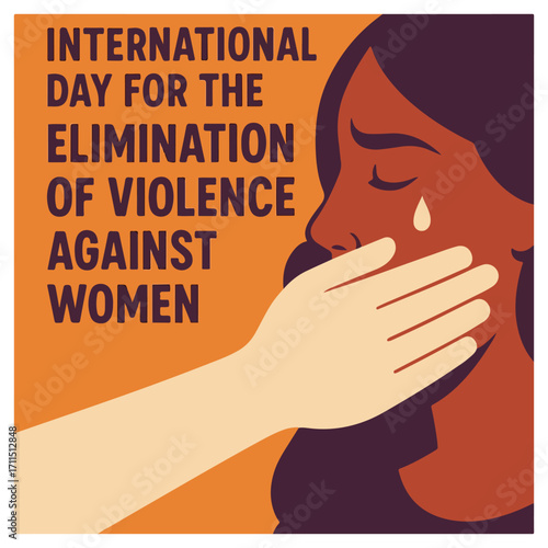 International Day Elimination Violence Against Women Awareness Campaign Design