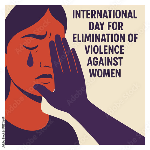 International Day Elimination Violence Against Women Awareness Campaign Design