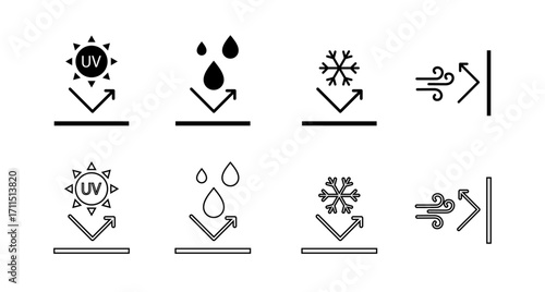 Fabric feature icon set.