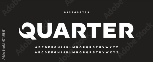 Modern Bold Font. Regular Italic and Number Typography urban style alphabet fonts for fashion, sport, technology, digital, movie, logo design, vector illustration.
