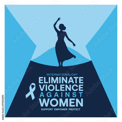 International Day Elimination Violence Against Women Awareness Campaign Design