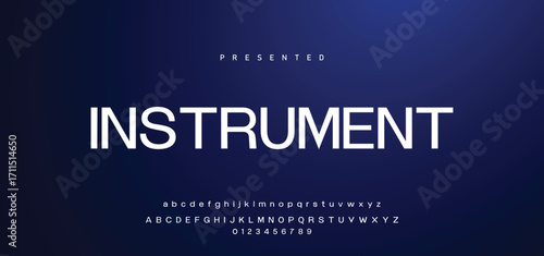 Modern abstract digital tech font. Logo creative font, type, technology, movie, digital, music, movie. Font and illustration in vector format.