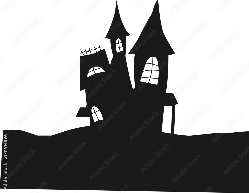 Obraz premium halloween ghost house