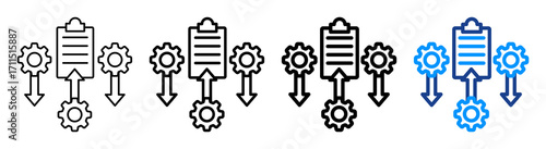 Task Prioritization Icon Different Style Outline Collection Set