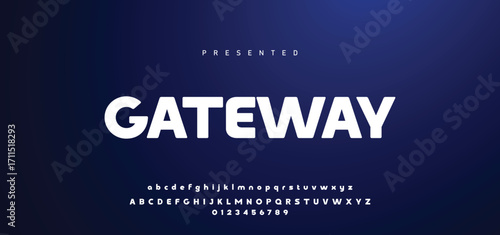Digital Abstract minimal modern alphabet fonts for logo. Typography technology electronic digital music future creative font. vector illustration.