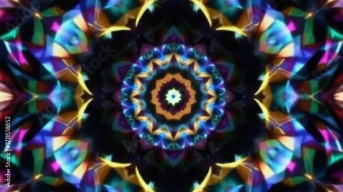 Abstract kaleidoscope design