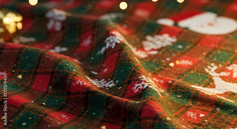 Fototapeta premium Christmas knitted fabric texture