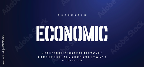 Digital Abstract minimal modern alphabet fonts for logo. Typography technology electronic digital music future creative font. vector illustration.