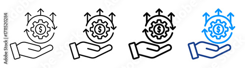 Cost Effective Icon Different Style Outline Collection Set