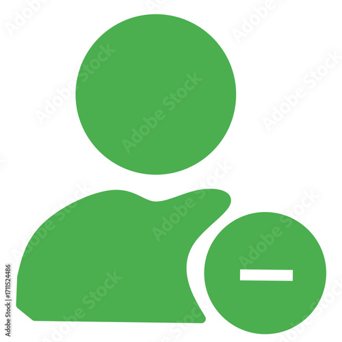 Green User Remove Icon