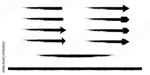 Brush element design vector illustrations.