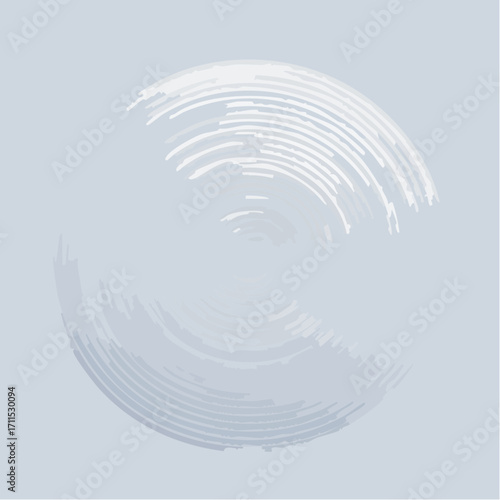 Abstract Spiral Shape A Modern Graphic Design Element with Subtle Tones for Backgrounds