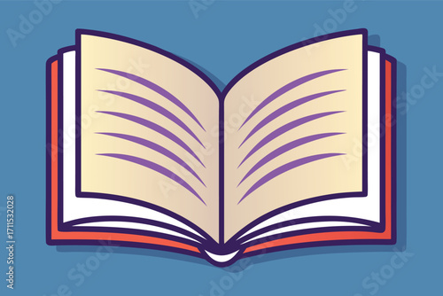 Open book with blank pages on a colorful background showcasing the potential of storytelling