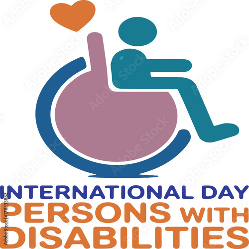 International Day of Persons with Disabilities Colorful Symbol of Empathy and Support for Inclusion and Accessibility Worldwide
