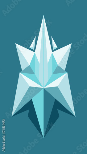Origami Frozen Cliffs Folded Star Mandala