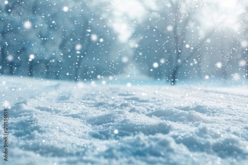 Wallpaper Mural Winter snow background winter landscape nature. Torontodigital.ca