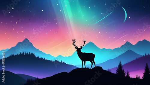 deer in the mountains