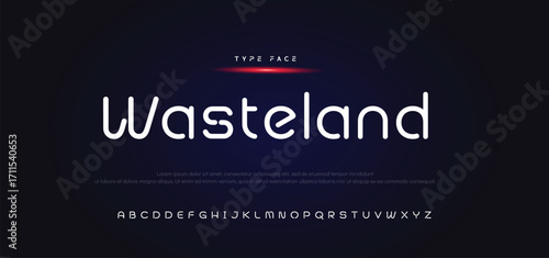 Abstract Fashion alphabet letters font logo. Minimal modern urban fonts for logo, brand etc. Typography typeface uppercase lowercase and number. vector illustration.