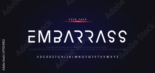 Abstract Fashion alphabet letters font logo. Minimal modern urban fonts for logo, brand etc. Typography typeface uppercase lowercase and number. vector illustration.