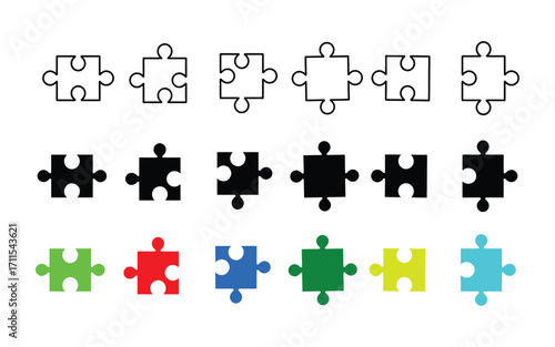 Puzzle compatible icon vector. teamwork and solutions symbol. vector illustration.