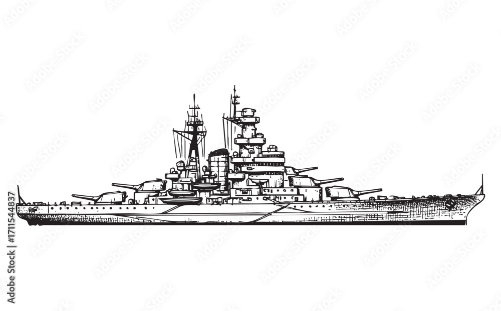 Obraz premium battle ship