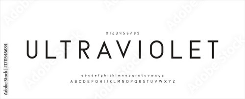Modern Bold Font. Sans Serif Font. Regular Uppercase Lowercase Typography urban style alphabet fonts for fashion, sport, technology, digital, movie, logo design, vector illustration