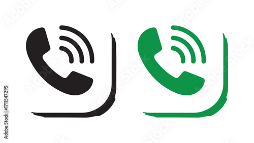 Retro Landline Receiver Vector illustration