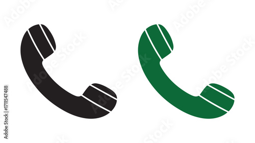 Retro Landline Receiver Vector illustration