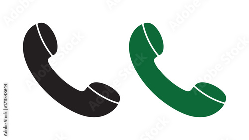 Old Telephone Receiver Icon vector illustration