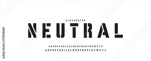 Creative font. Modern abstract digital tech font. Logo creative font, type, technology, movie, digital, music, movie. Fonts and illustration in vector format.