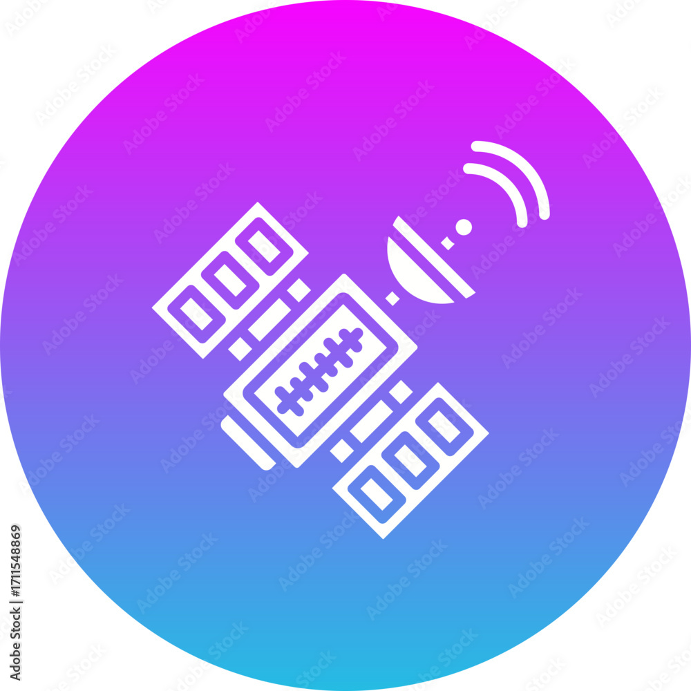 Obraz premium Space Station Icon