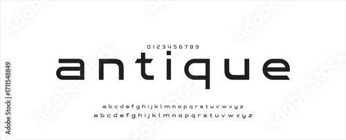 Creative font. Modern abstract digital tech font. Logo creative font, type, technology, movie, digital, music, movie. Fonts and illustration in vector format.