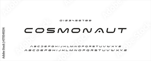 Creative font. Modern abstract digital tech font. Logo creative font, type, technology, movie, digital, music, movie. Fonts and illustration in vector format.